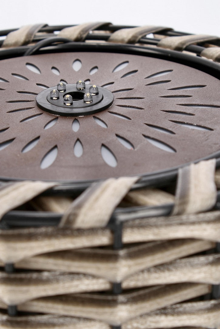 Fontana con Led Ø26,5x41 cm in Metallo Sachiko