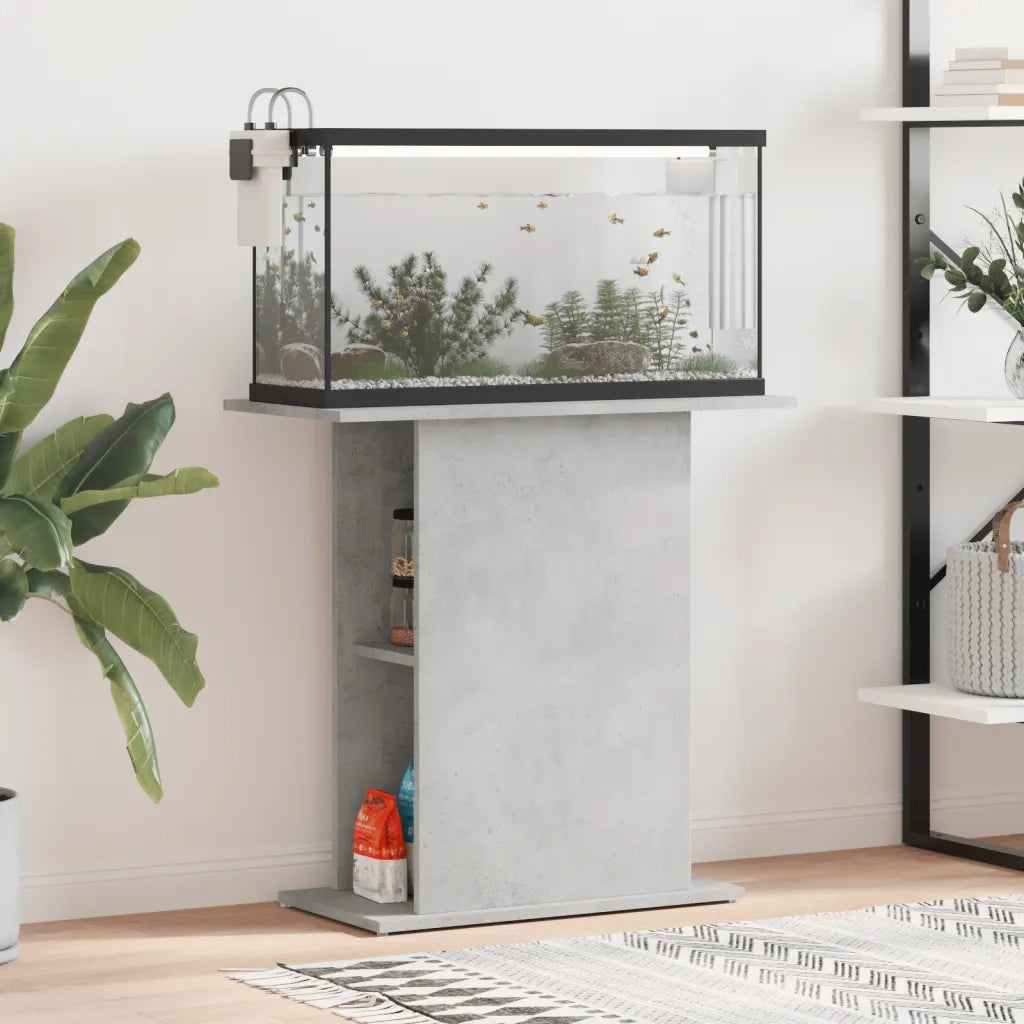 Supporto per Acquario 75x36x72,5 cm Multistrato Grigio Cemento CFW2694147