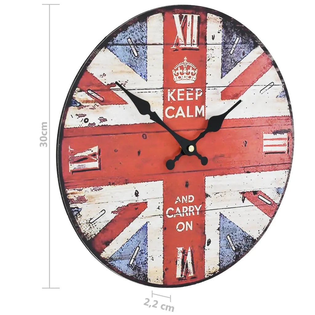 Orologio da Parete Vintage UK 30 cm CFW8836403