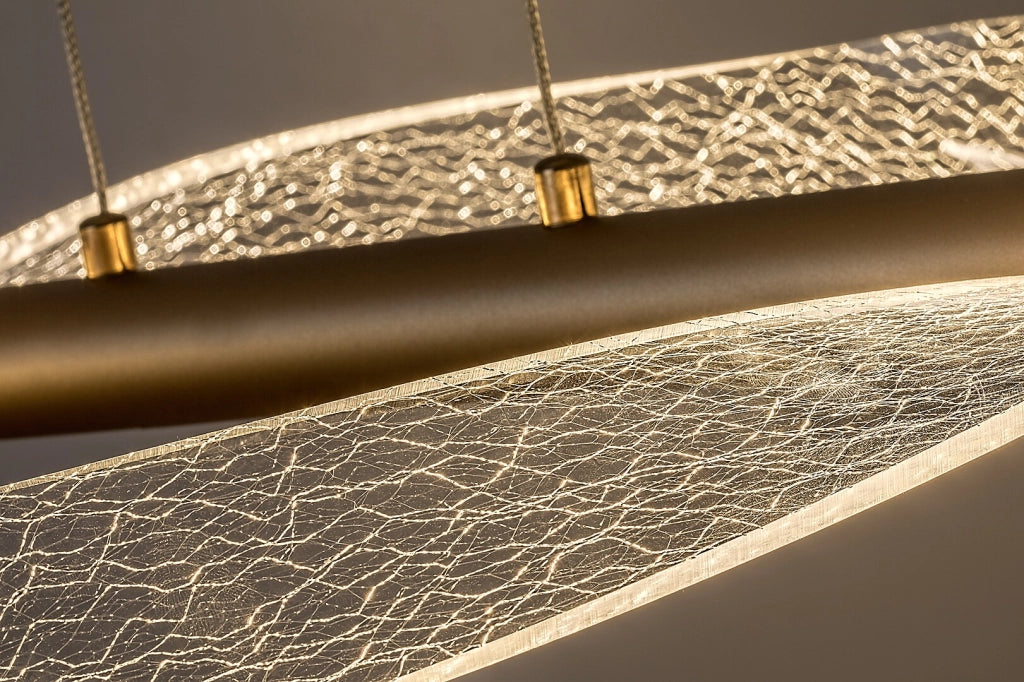 Lampada sospesa LED Olyssia Rabalux oro ondulata IP20