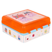 Contenitore per il pranzo per bambini a forma quadrata in plastica senza BPA, resistente Arancione Peppa Pig