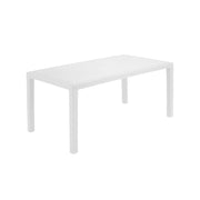 TAVOLO RETTANG.138X78X72 CM JOKER BIANCO RATTAN - IPAE-PROGARDEN