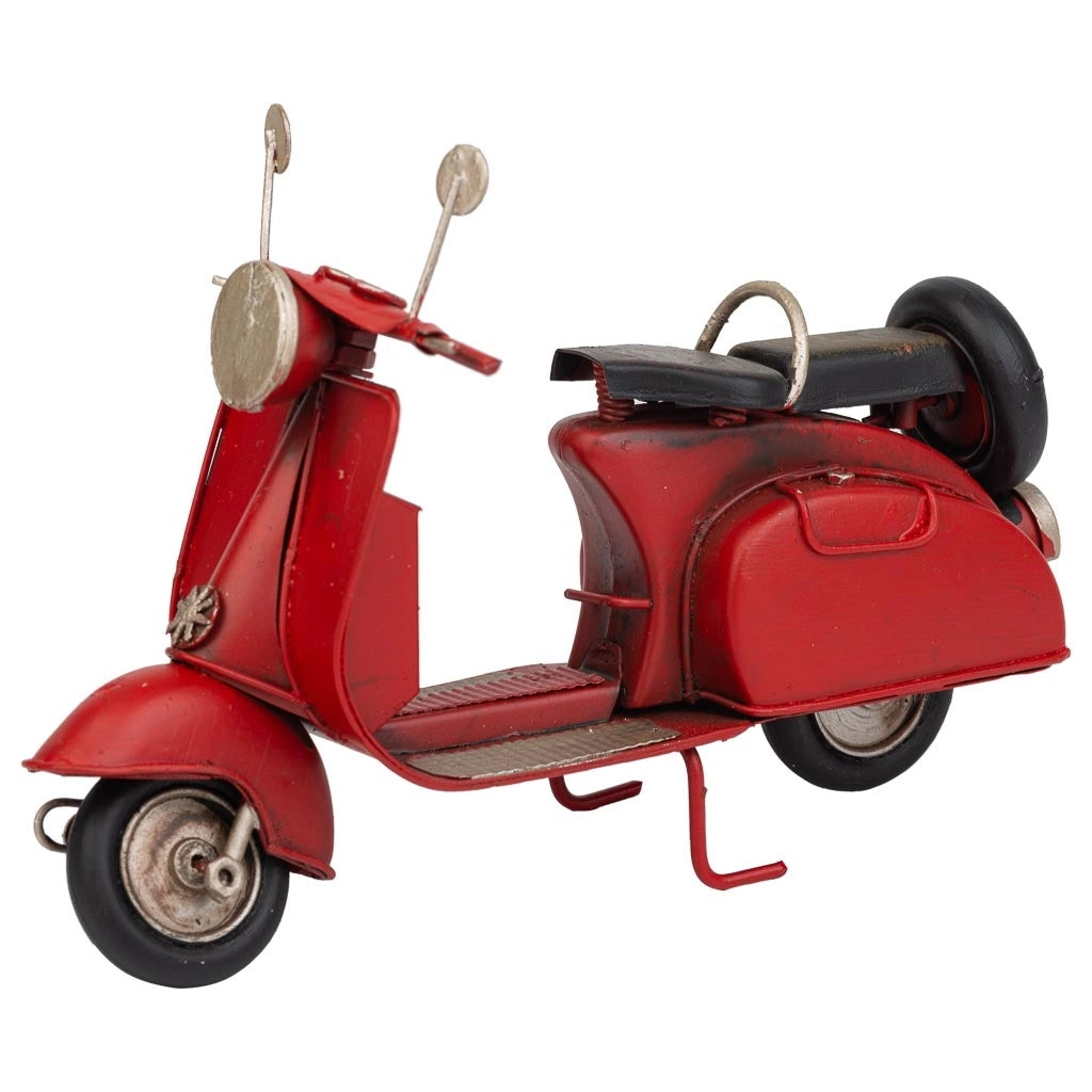 Moto in metallo rosso 17x7x11h