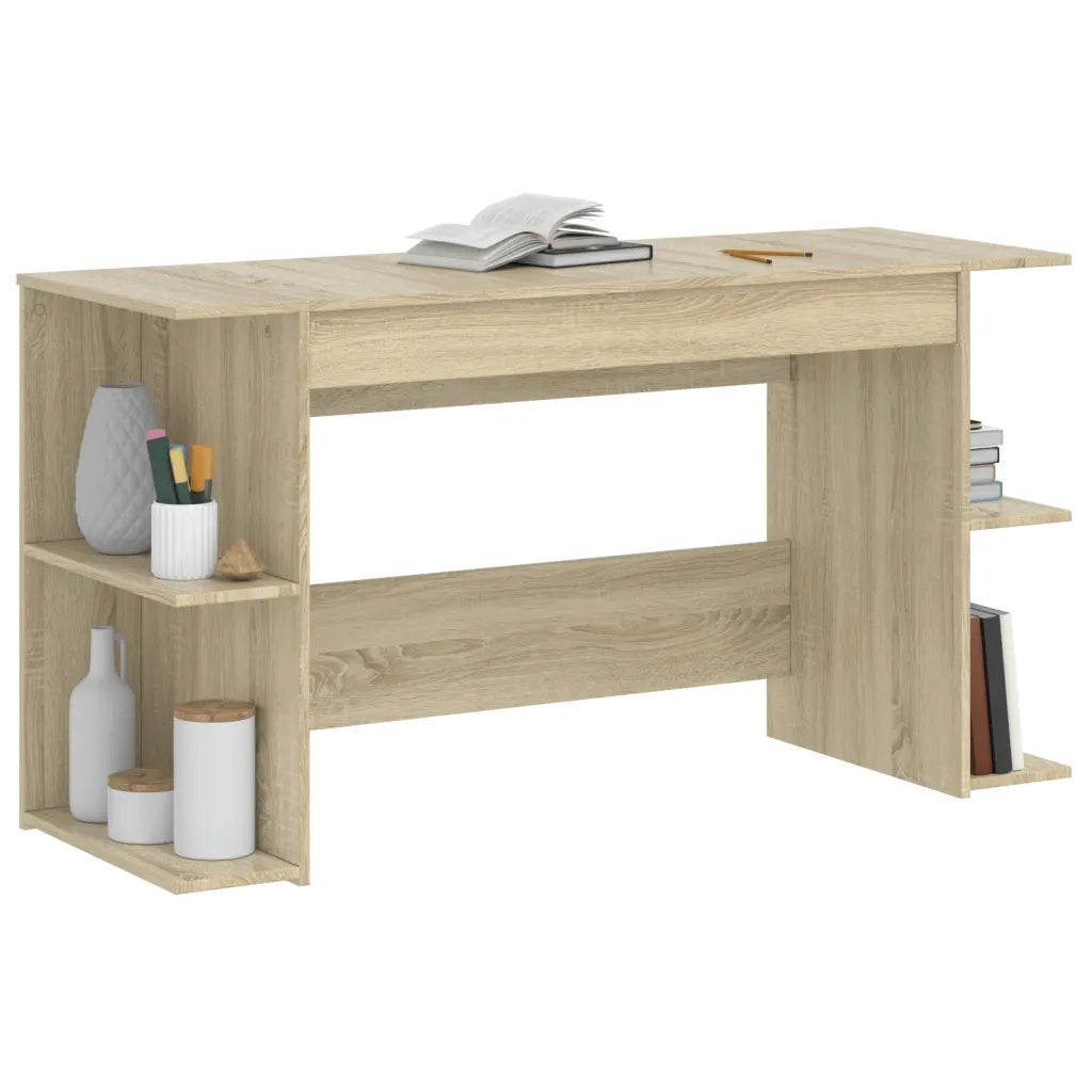 vidaXL Scrivania Rovere Sonoma 140x50x75 cm in Legno Multistrato