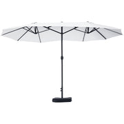 Ombrellone da giardino 12 stecche ¨C zephmum ¨C beige 455x265x238 cm