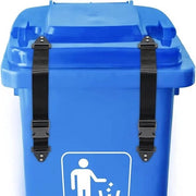Due fermature per bidone, semi-automatico, con chiusura del coperchio inclusa per porta esterna