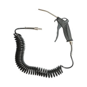 Pistola di soffiaggio ad aria compressa con ugello da 120 mm, tubo a spirale da 5 m e attacco rapido maschio da 1/4