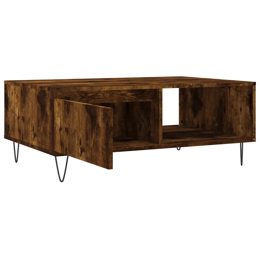 Tavolino da salotto | Tavolino da caff¨¨ | Tavolino da Soggiorno Rovere Fumo 90x60x35cm in Legno Multistrato