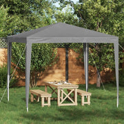 Tenda Party 250 x 250 x 240 cm Grigio Chiaro PE e Acciaio