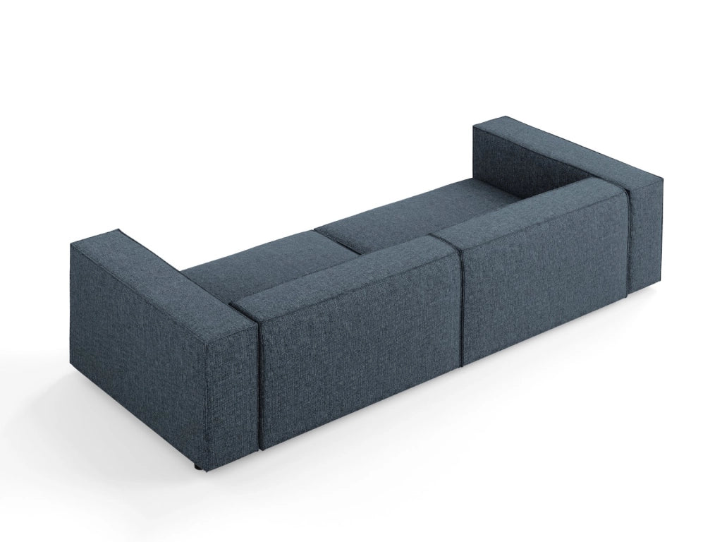 Cosmopolitan Design - Divano "Arendal" 4 posti in ciniglia blu reale 