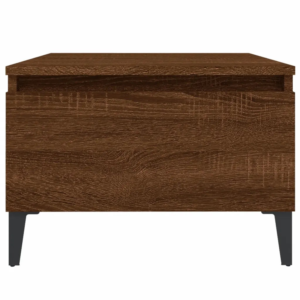 Tavolini 2 pz | Tavolo laterale Rovere Marrone 50x46x35cm in Legno Multistrato
