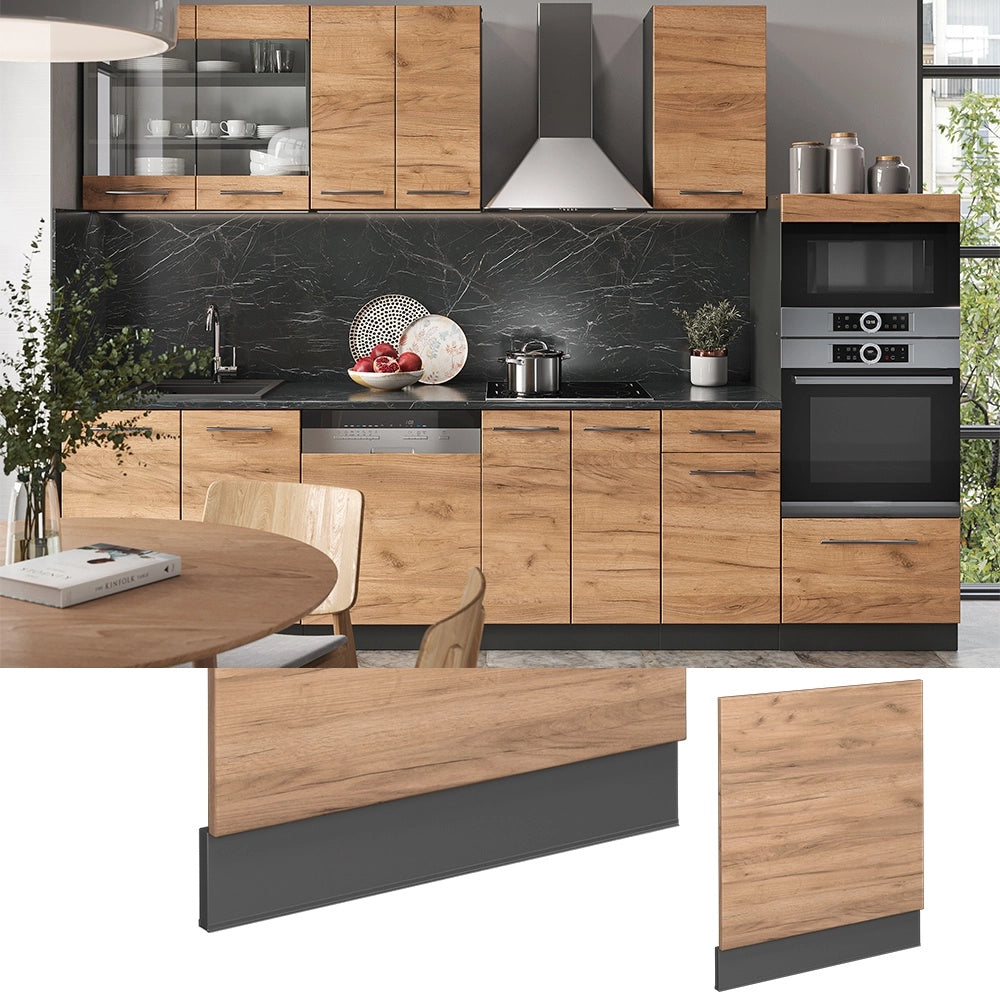 Pannello frontale Fame-Line Rovere dorato/Antracite 60 cm, PL Antracite Vicco