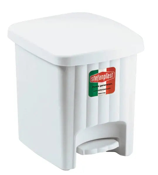 Pattumiera pedalina lt.4,5 bianca