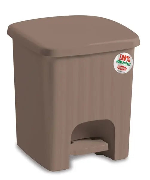 Pattumiera pedalina lt.4,5 tortora