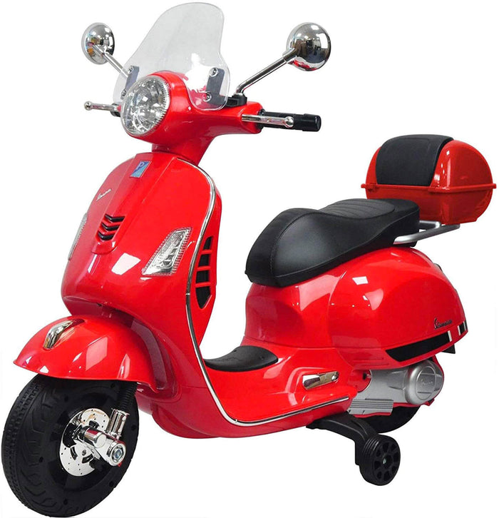 Piaggio Vespa GTS Elettrica 12V con Bauletto per Bambini Rossa