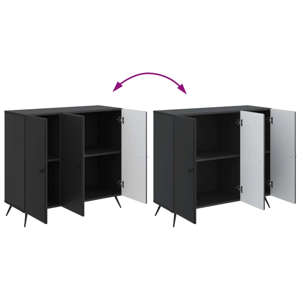 Credenza Nero 89 x 34,5 x 80 cm Legno ingegnerizzato 895566
