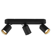 Faretto da soffitto Pago nero 3xGU10 orientabile Trio