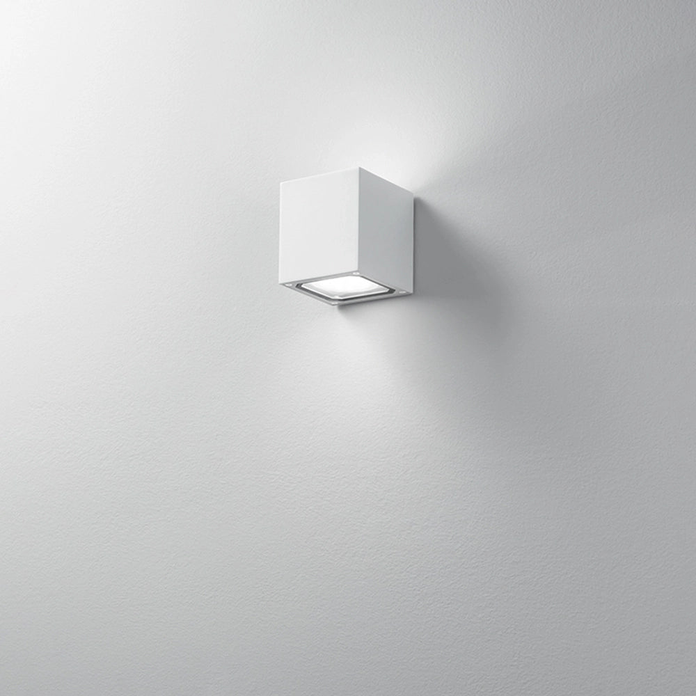 Applique Da Esterno Moderna Totem Metallo Bianco 2 Luci Gx53