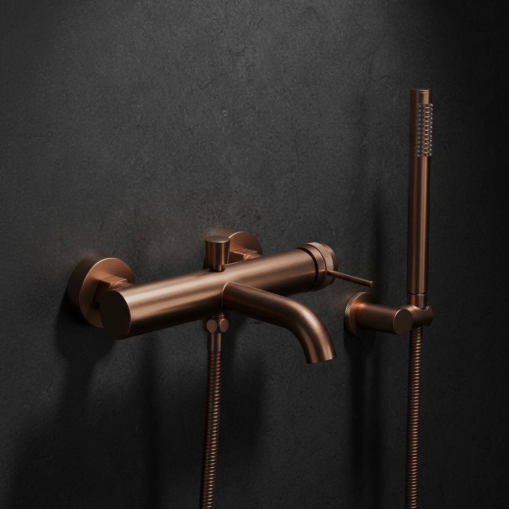 Rubinetto Da Vasca Rea Lungo Grip Brush Copper