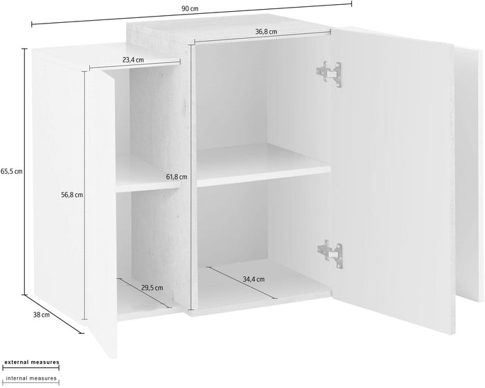 Pensile Moderno Bianco Lucido CORO - Report