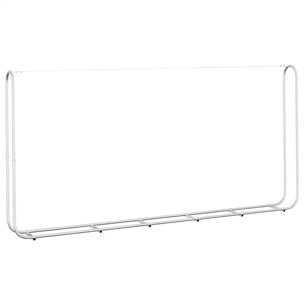 vidaXL Rastrelliera per Legna 300x25x150 cm in Acciaio Zincato