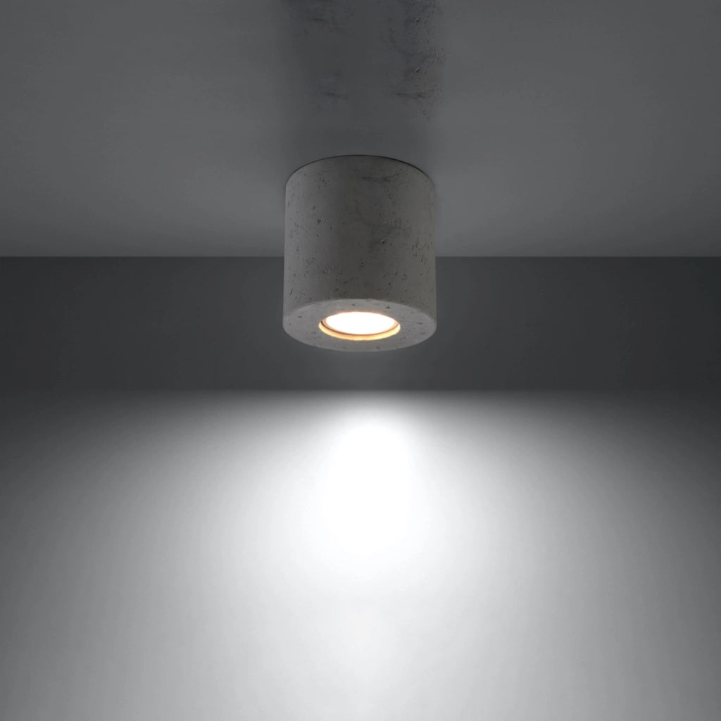 Spot da soffitto Rondeo Pure Lume cemento grigio GU10