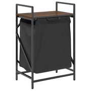 Cesto della Biancheria 1 Scomparto con Ripiano Rovere Marrone CFW2653465