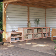 Mobile da cucina da esterno MEPPEL 4 pz Bianco 3443801