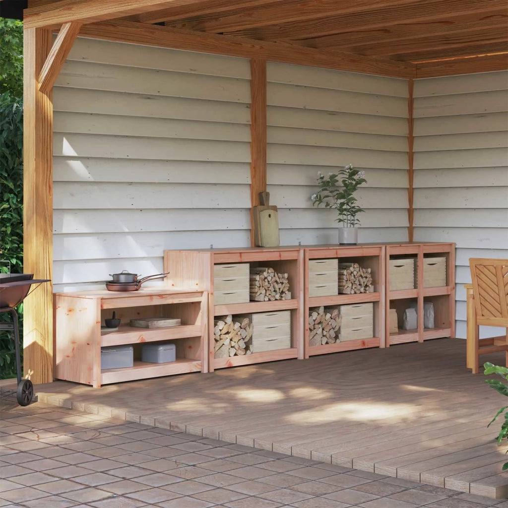 Mobile da cucina da esterno MEPPEL 4 pz Bianco 3443801