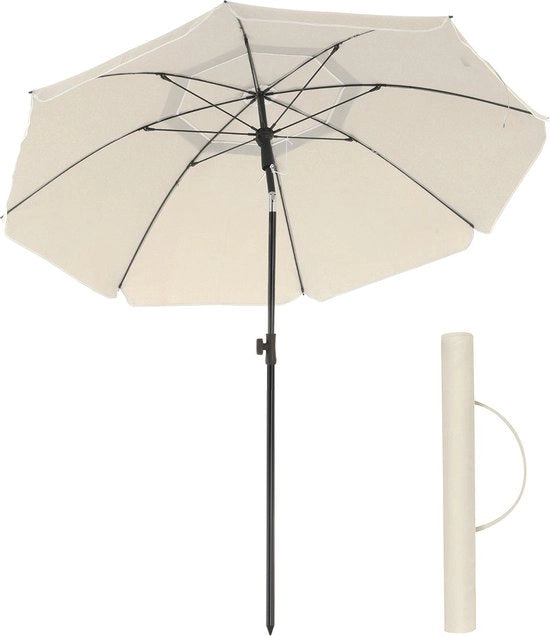 Parasole da spiaggia - Zonnetenda - Protezione UV UPF 50+ - 1,8 m di diametro x 2,3 m di altezza