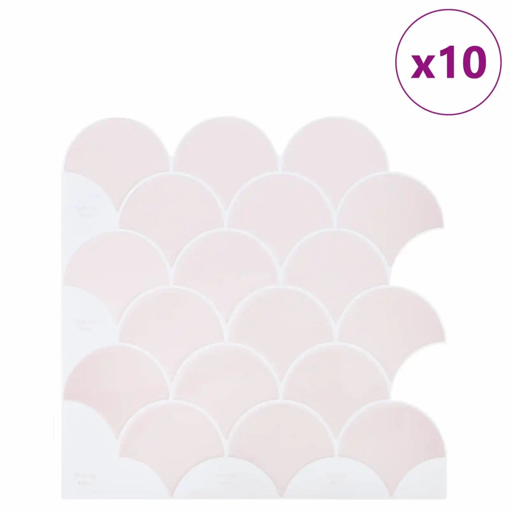 Piastrella a scaglie di pesce 50 pcs Rosa chiaro 30 x 30 cm