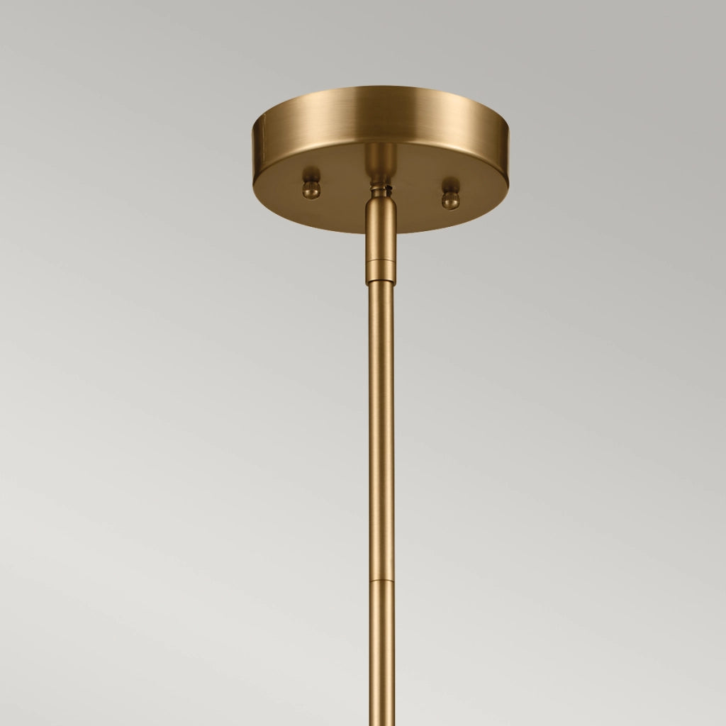 Lampada a sospensione Kichler Luella Ø56 nero/ottone 4xE14