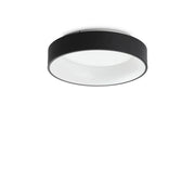 Plafoniera Moderna Ziggy Metallo Nero Led 30W 3000K Luce Calda