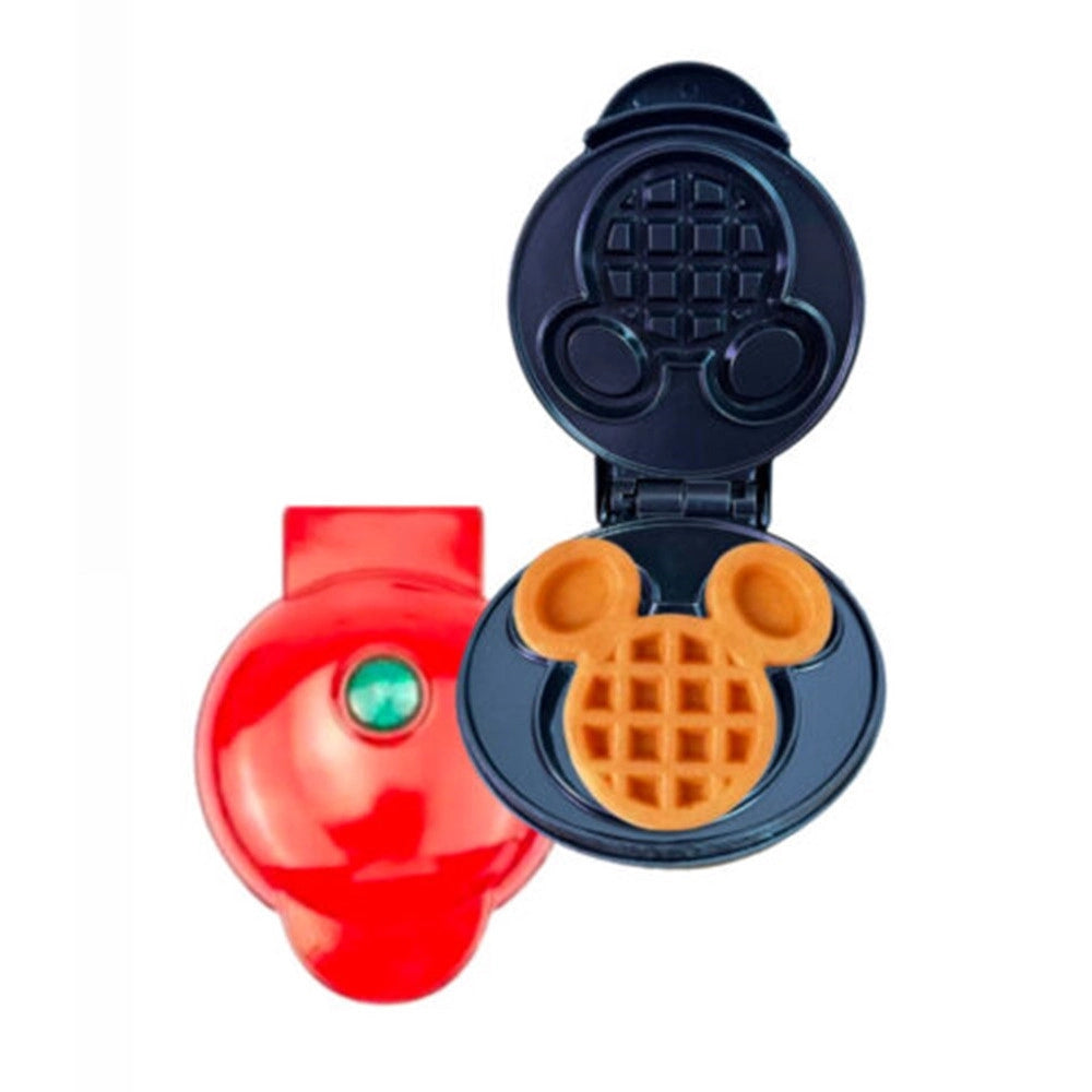 Trade Shop - Mini Piastra Macchina Per Waffle A Forma Di Topolino Antiaderente Bambini Facile Da Usare -