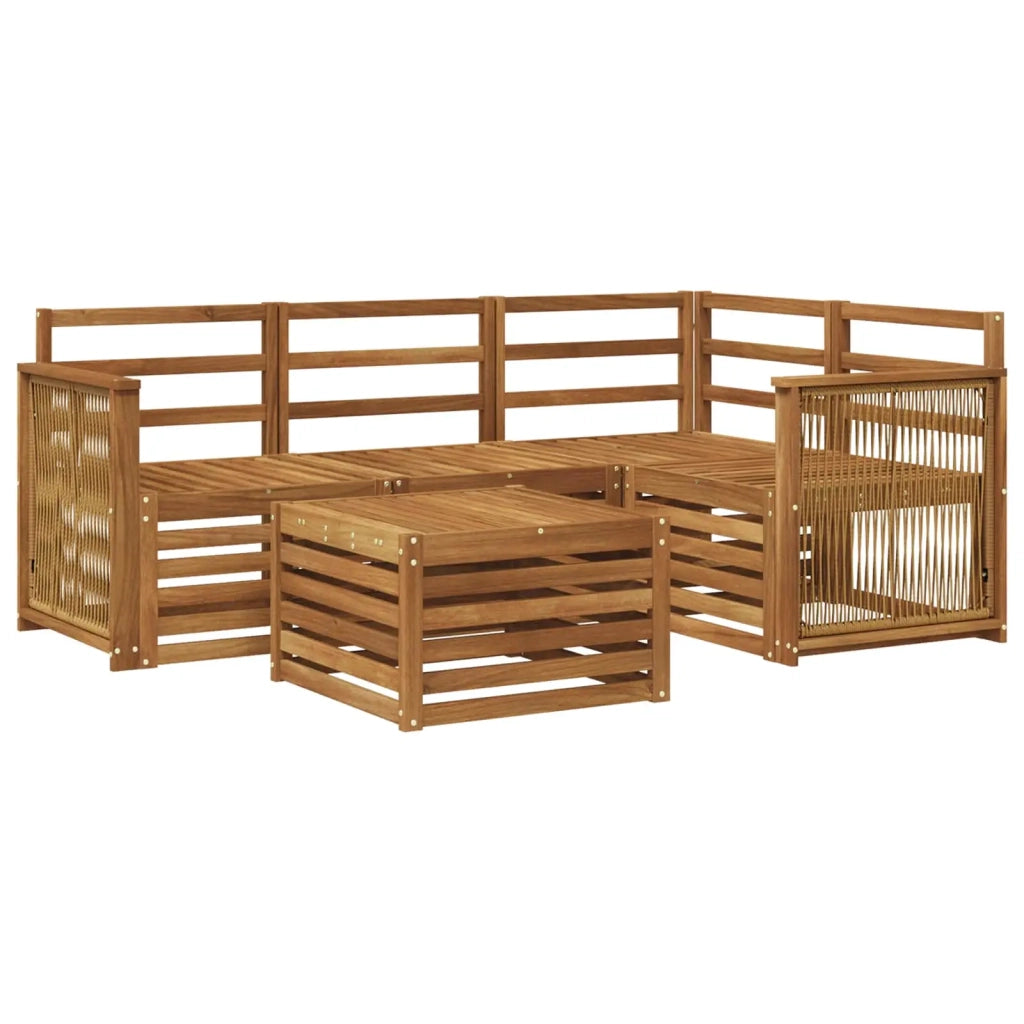 Set di divani da esterno 5 pcs Naturale 59 x 59 x 37 cm 3384325