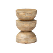 Tavolino in legno di mango naturale ø30 | sweeek