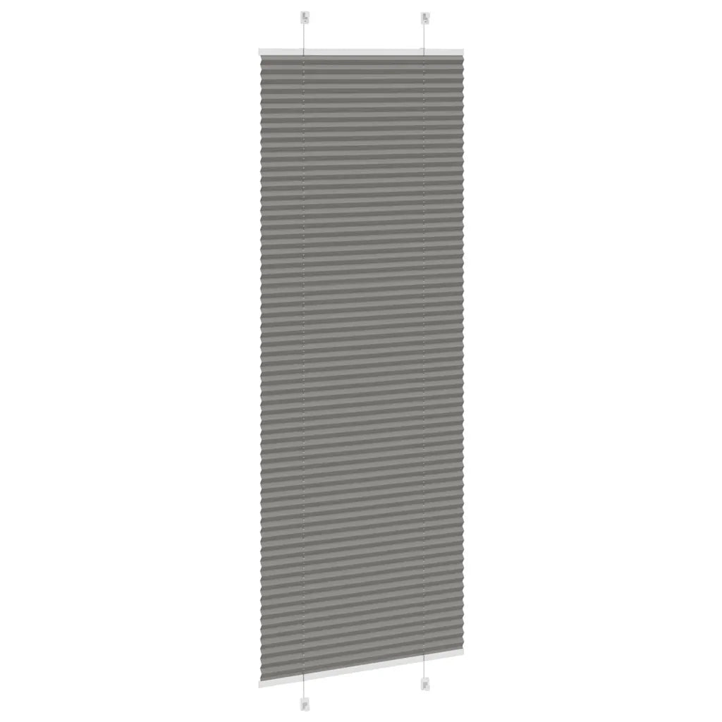 Tenda Plissettata Antracite 80x200 cm Larghezza Tessuto 79,4 cm 4015105