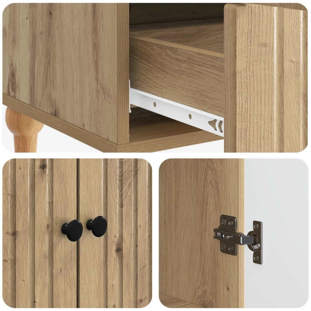 Credenza con cassetto Rovere Artigianale 66 x 34,5 x 95 cm