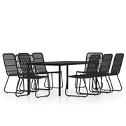 Set da pranzo da giardino mobile da esterno 9 pz nero 02_0014126