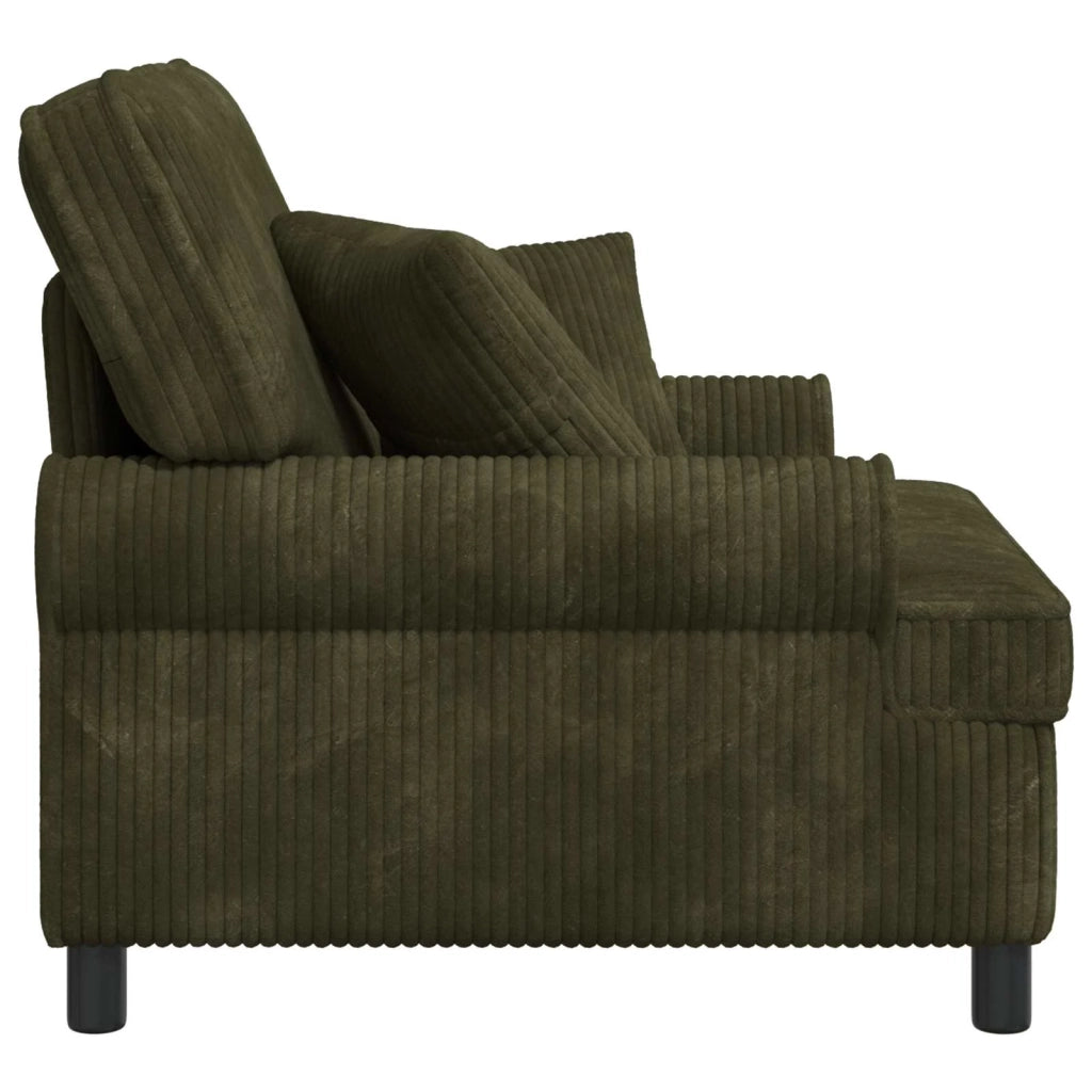 Poltrona XL con Cuscini Verde Tessuto a 1,5 linee 42043481