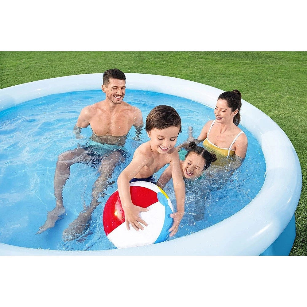 Trade Shop - Piscina Fast Set Tonda Fuori Terra Con Anello Gonfiabile 3200lt 305x66 Cm 57456 -