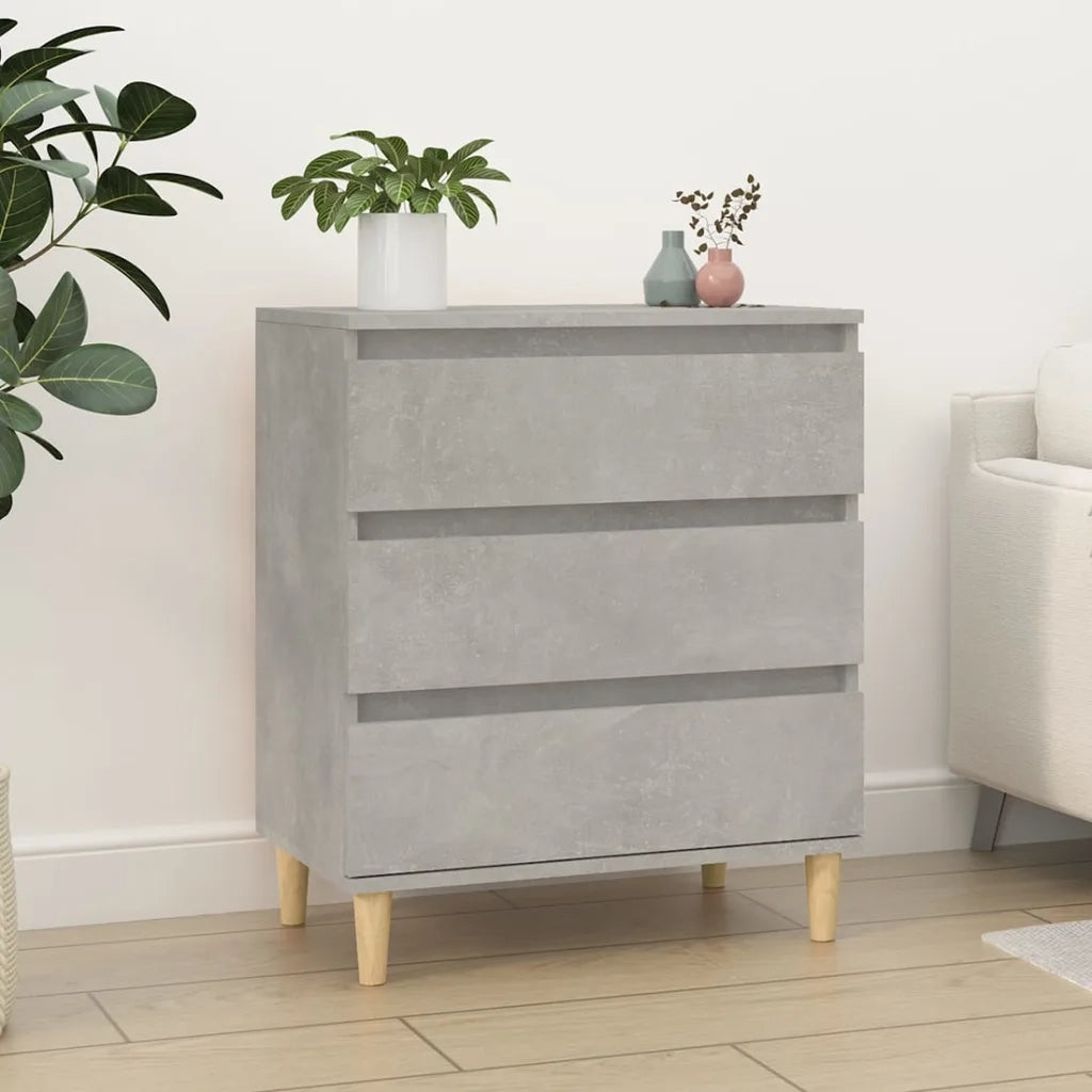 Credenza | Madia | Buffet da pranzo | Armadio da pranzo Grigio Cemento 60x35x70 cm in Legno Multistrato