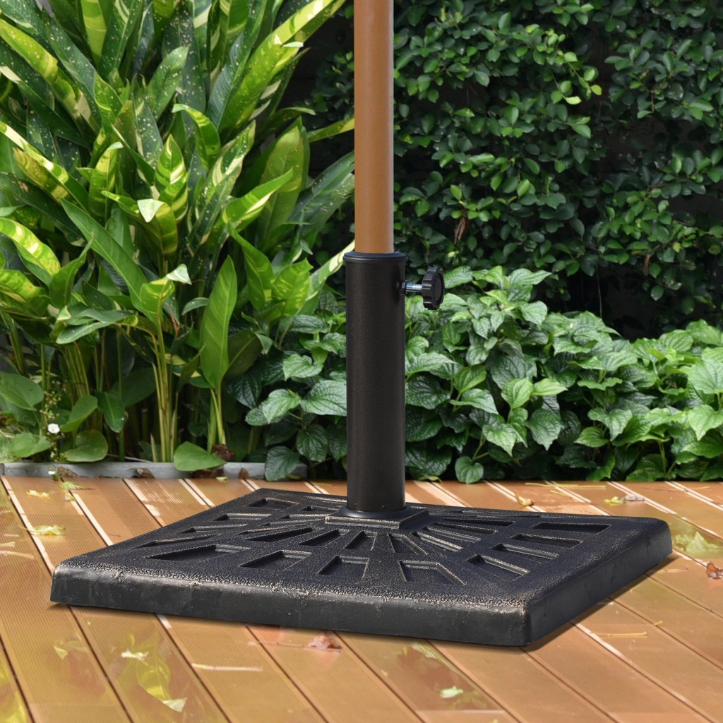 Base per ombrellone 15 kg quadrata in metallo ¨C zephmum ¨C bronzo, per diametro 38mm