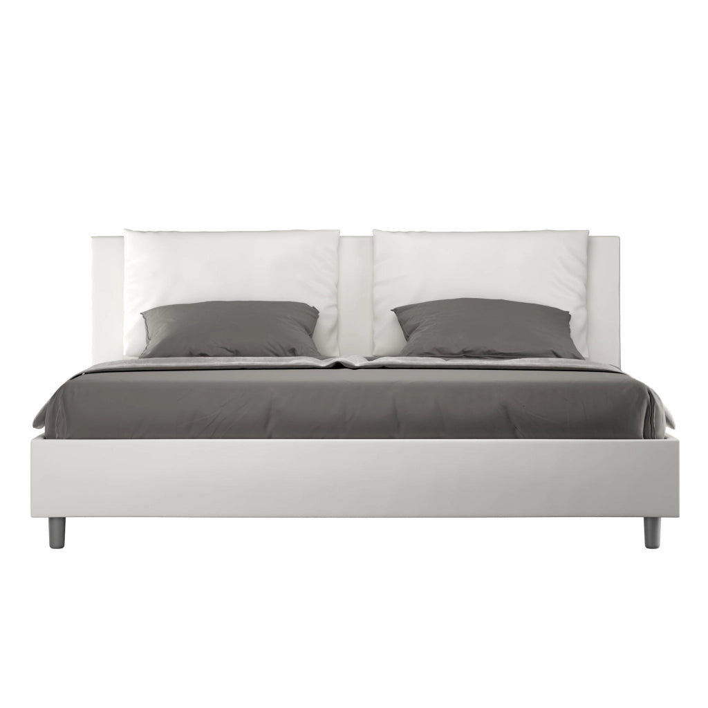 Letto Matrimoniale Large 180x200 cm Senza Rete Antea Bianco