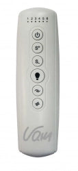 Vam Ventilatore da soffitto a risparmio energetico RAFFAELLO 112 cm cromato con pale trasparenti telecomando 6 velocitÃ