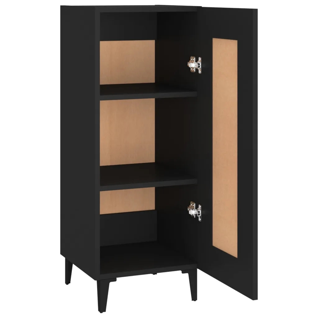 Credenza Nero 34,5x34x90 cm in Legno Multistrato cod mxl 12952