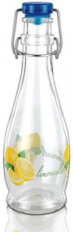 BOTTIGLIA PER LIMONCELLO 350 ML IN VETRO CON TAPPO A CHIUSURA ERMETICA