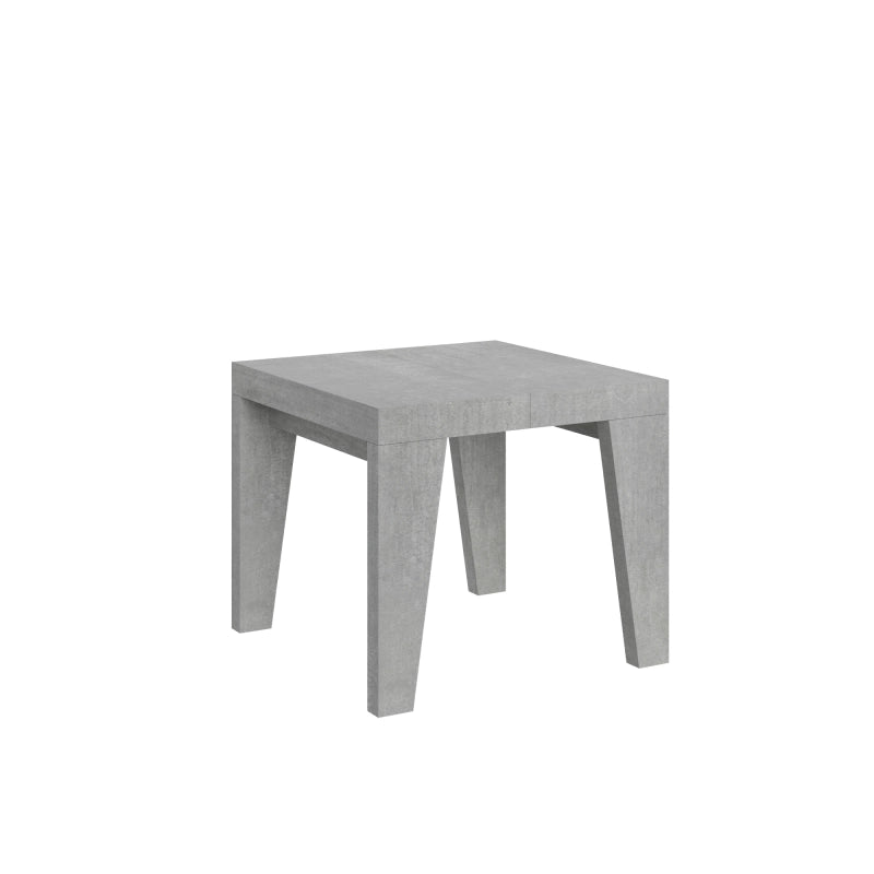 Tavolo allungabile 90x90/246 cm Naxy - Cemento