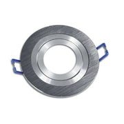Trade Shop - Porta Faretto Da Incasso Per Faretto Rotondo Acciaio Orientabile Portalampada P2 - Argento
