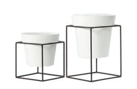 Nicoli set 4 Pezzi alzatina con vaso